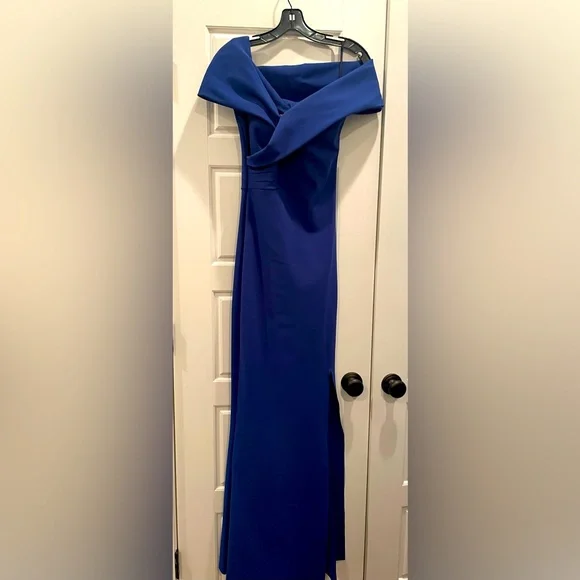 Chiara Boni | Dresses | Chiara Boni La Petite Robe 4 Blue Off Shoulder Designer Evening Dress Black Tie | Poshmark Chiara Boni | Dresses | Chiara Boni La Petite Robe 4 Blue Off Shoulder Designer Evening Dress Black Tie | Poshmark